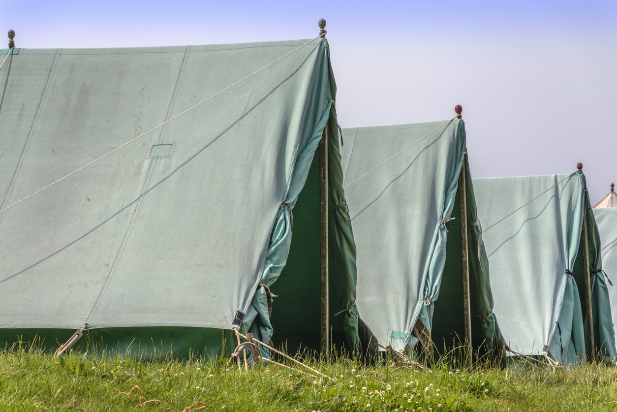 Tents in Boy Scout camp