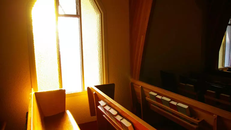 Light shines into church